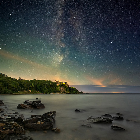 Our Galaxy and Culzean Castle.