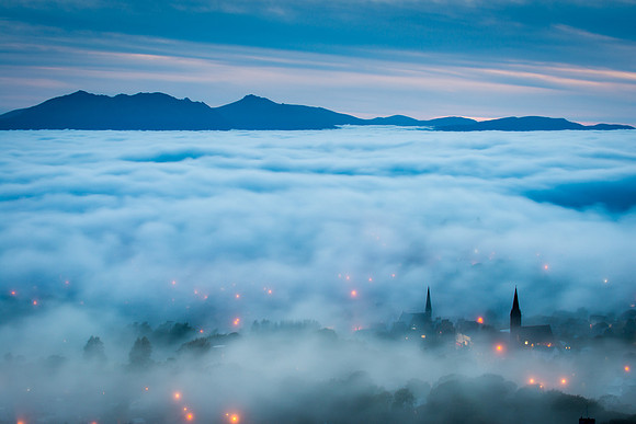 West Kilbride under the clouds