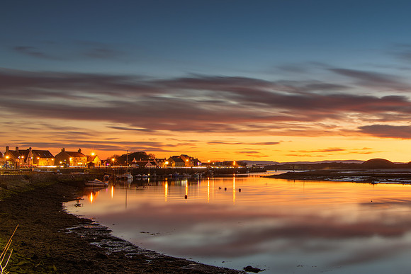 Irvine Harbour at sunset