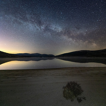 Beach and Galactic core. (Square)