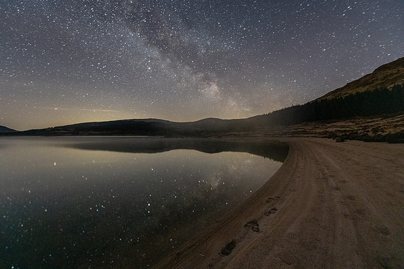 Beach and Galactic Core (Landscape)
