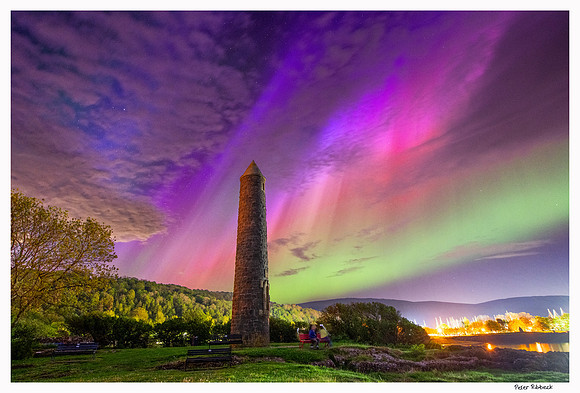 The Northern Lights over the Largs Pencil