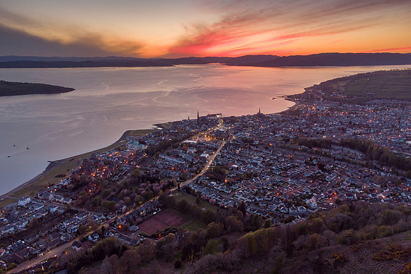Largs at dusk.