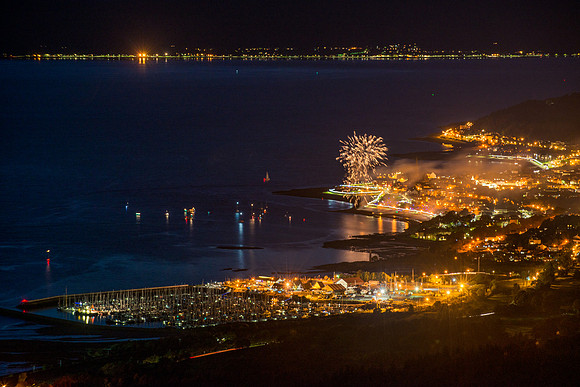 Largs at night.