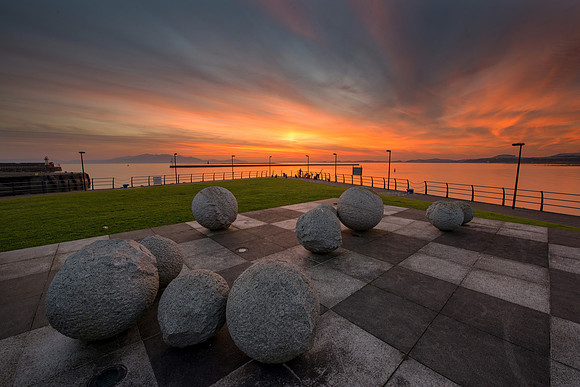 Ardrossan Harbour sunset.