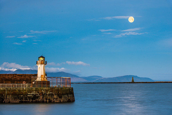 Moon over horse Island Harbour