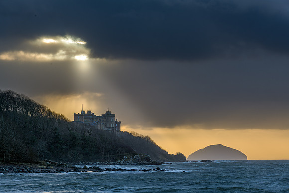 Culzean Castle and Ailsa Craig