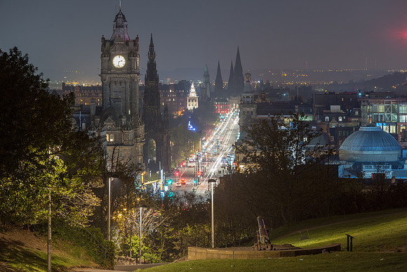 Calton hill and Princess street II