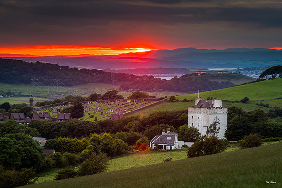The view to Law Castle, Millport and beyon