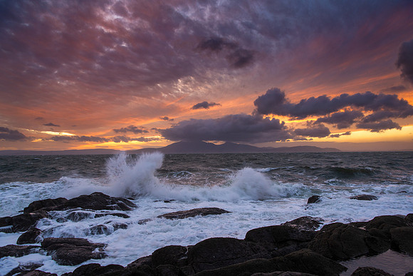 Arran sunset from Portencross