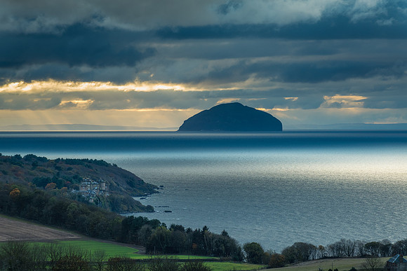 Culzean Castle and Ailsa Craig.