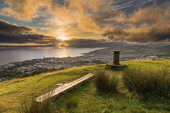 The view from Largs View point.