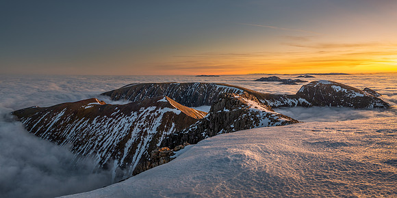 Pano looking North East From Ben Nevis