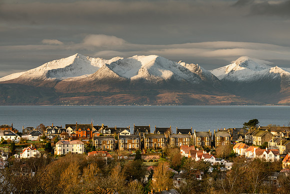 West Kilbride looking to Arran.
