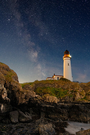 Window to our galaxy from Turnberry Lighthouse.