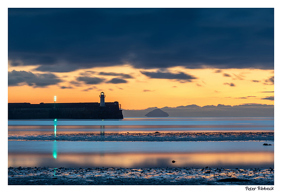 Ardrossan Harbour and Ailsa Craig