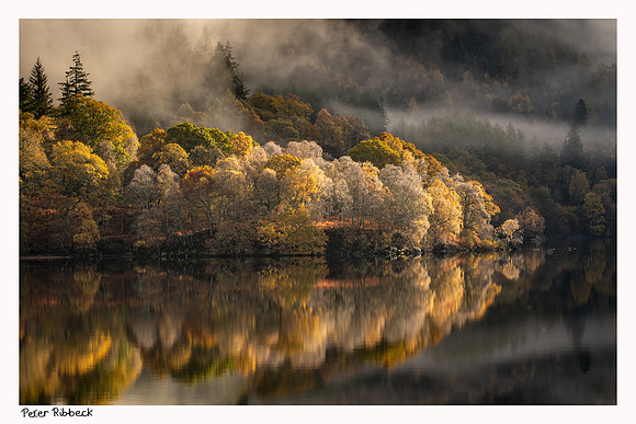 Autumn fire at Loch Katrine